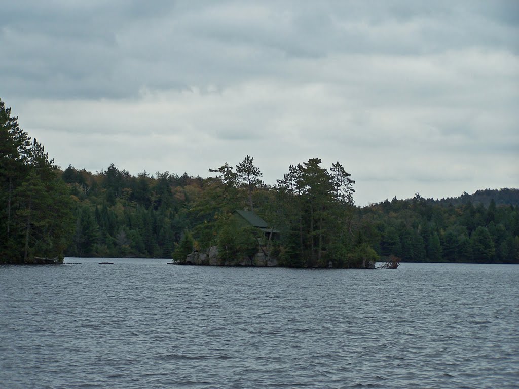 Cache Lake and Wahbahmini Island, Algonquin Park by FGuertin