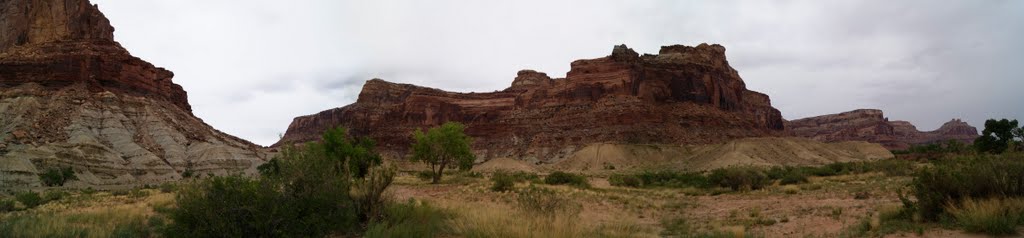 Panorama Near Hanging Bridge, San Rafael Swell by Christian Madsen