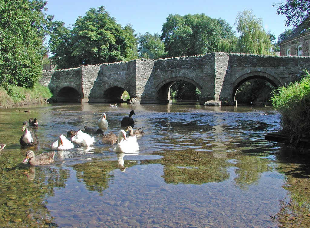 Clun bridge over the river Clun by maconmac