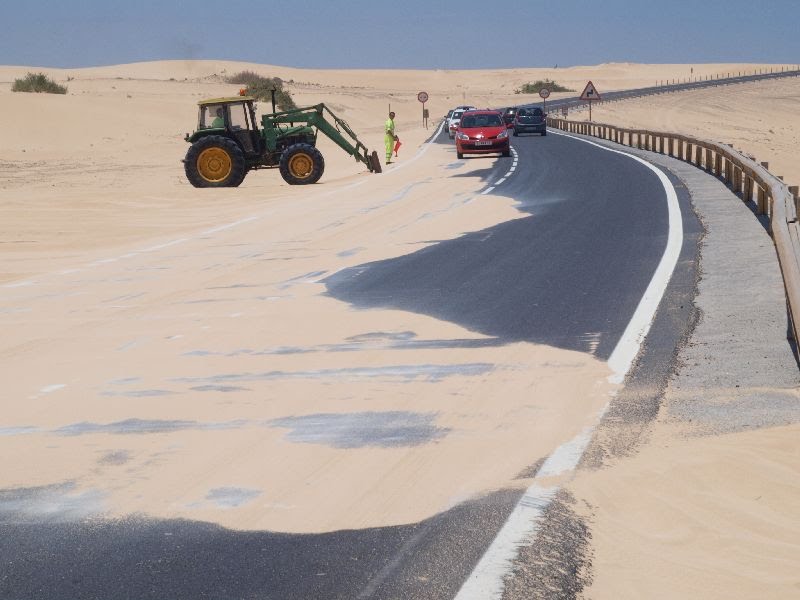 Sand on the road by mroszewski