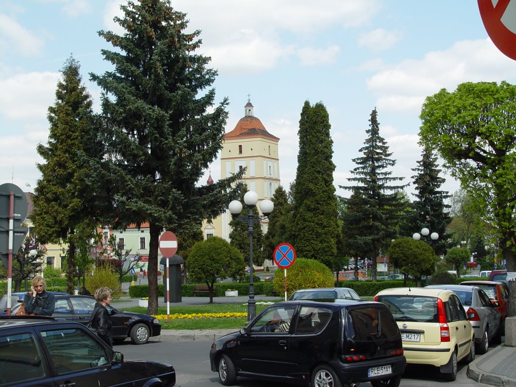 Leżajsk: Rynek - planty (foto. Andrzej Chmura) by Andrzej Chmura