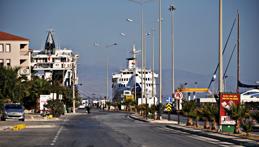 Çeşme - Zufahrt zum Hafengelände by Henri der Fotomann