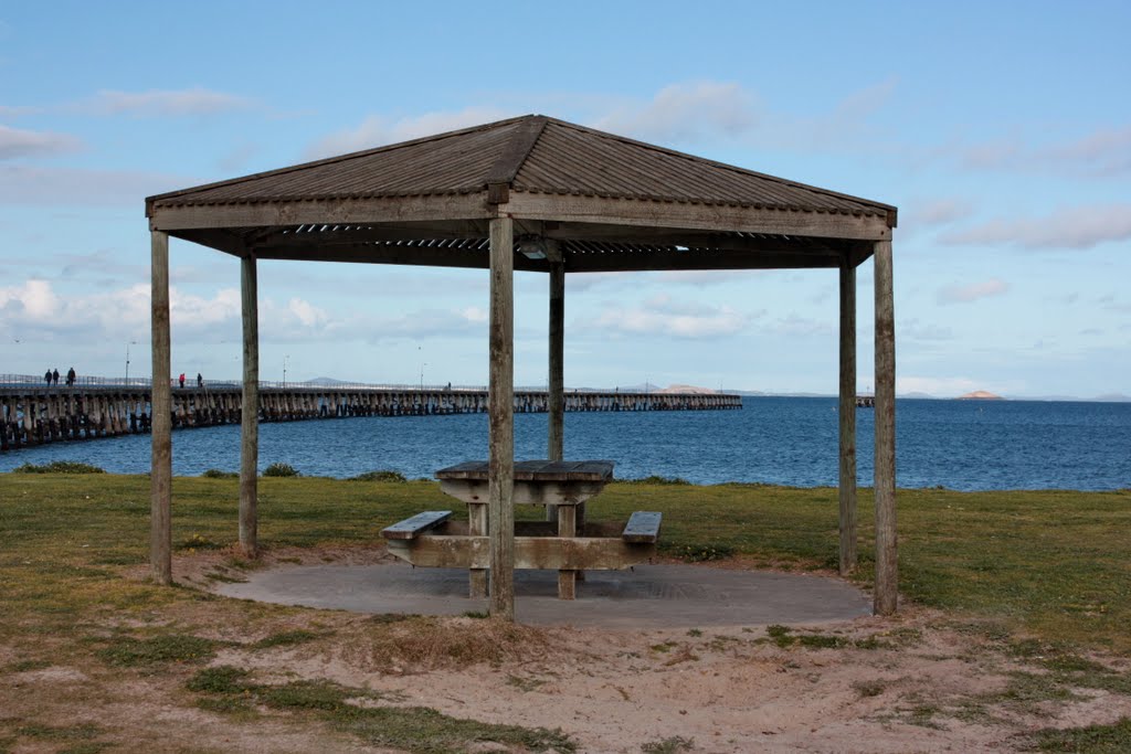 Esperance - Gazebo Near Tanker Jetty by Derek Graham