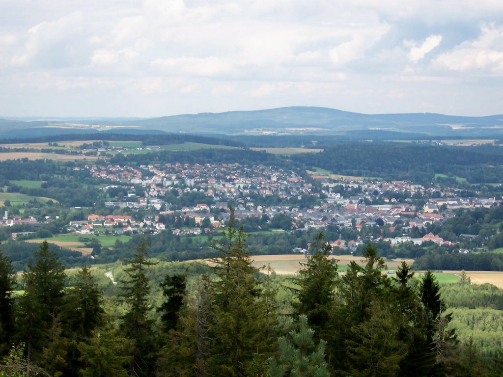 Blick auf Wunsiedel by J. Wiesinger