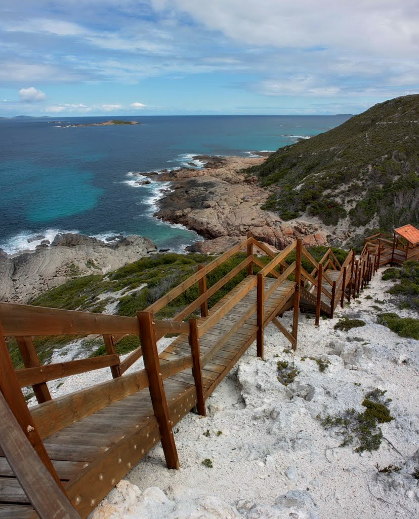 Esperance - Stairway at Lookout - Observatory Point by Derek Graham