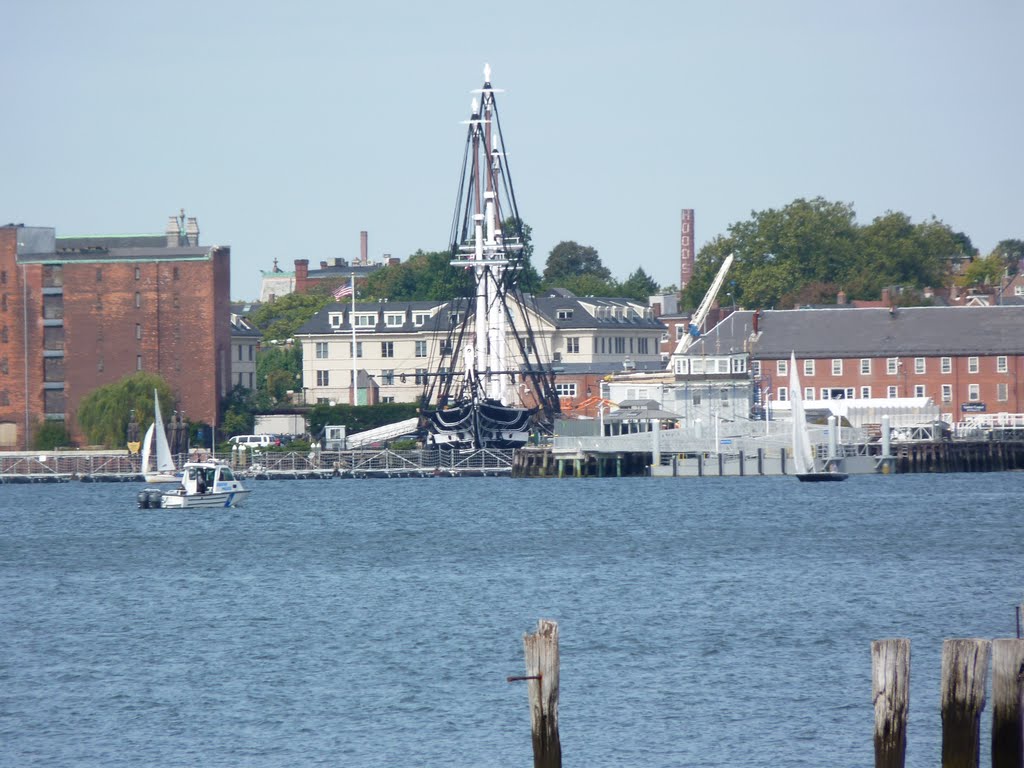 USS Constitution from East Boston by Steven James