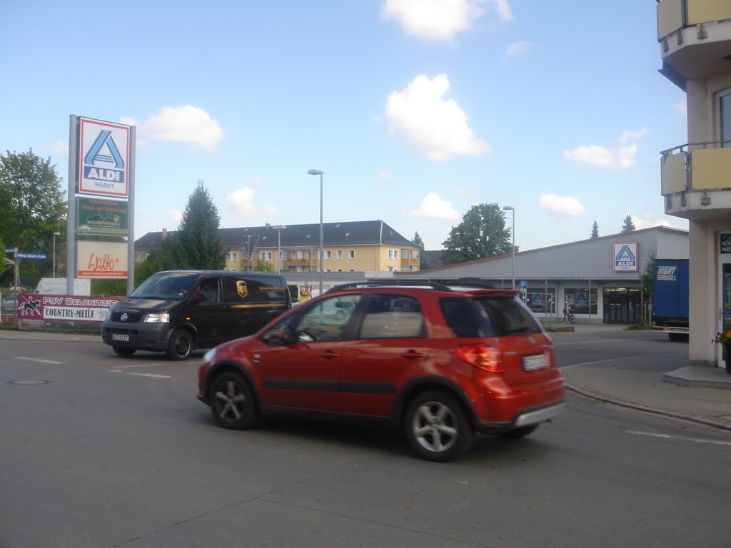 Oelsnitz Erzgebirge Bahnhofstrasse by Achim Gathen