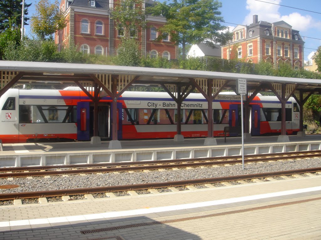 Stollberg (Sachs) Bahnhof by Achim Gathen