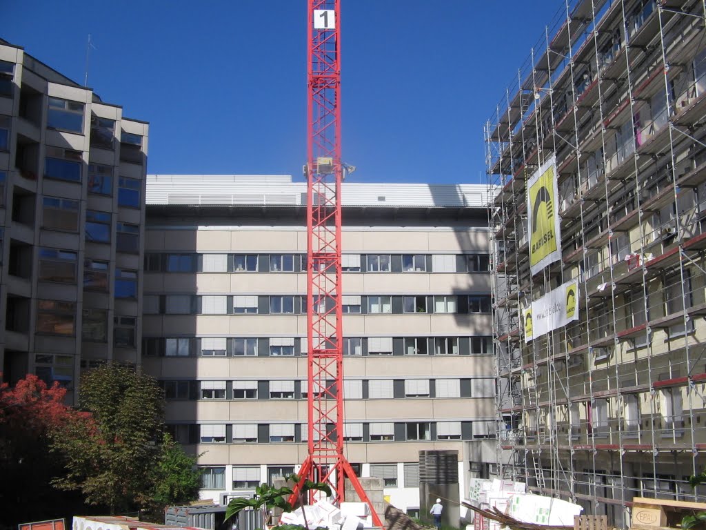 By Werner Rathai - History - Klinikum-Neubau Bettenhaus A und B Süd by WEOSRA