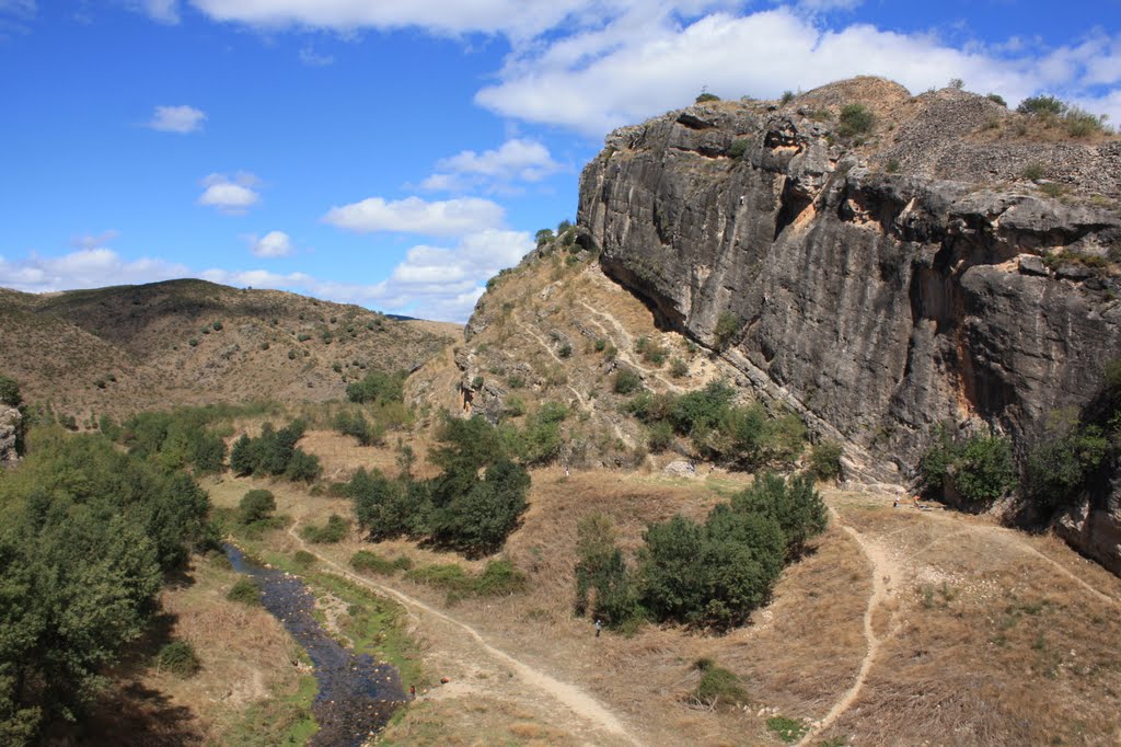 Roca junto a la presa del Ponton de la Oliva by isabc