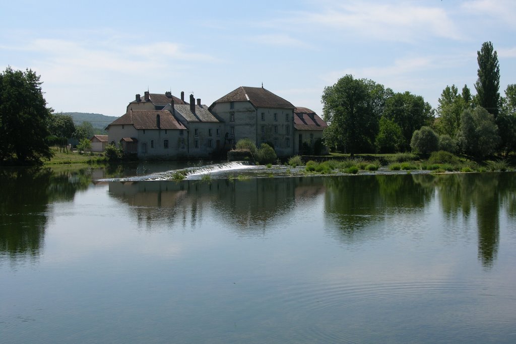 Le moulin sur la Loue près de Champagne by Luc Gruson