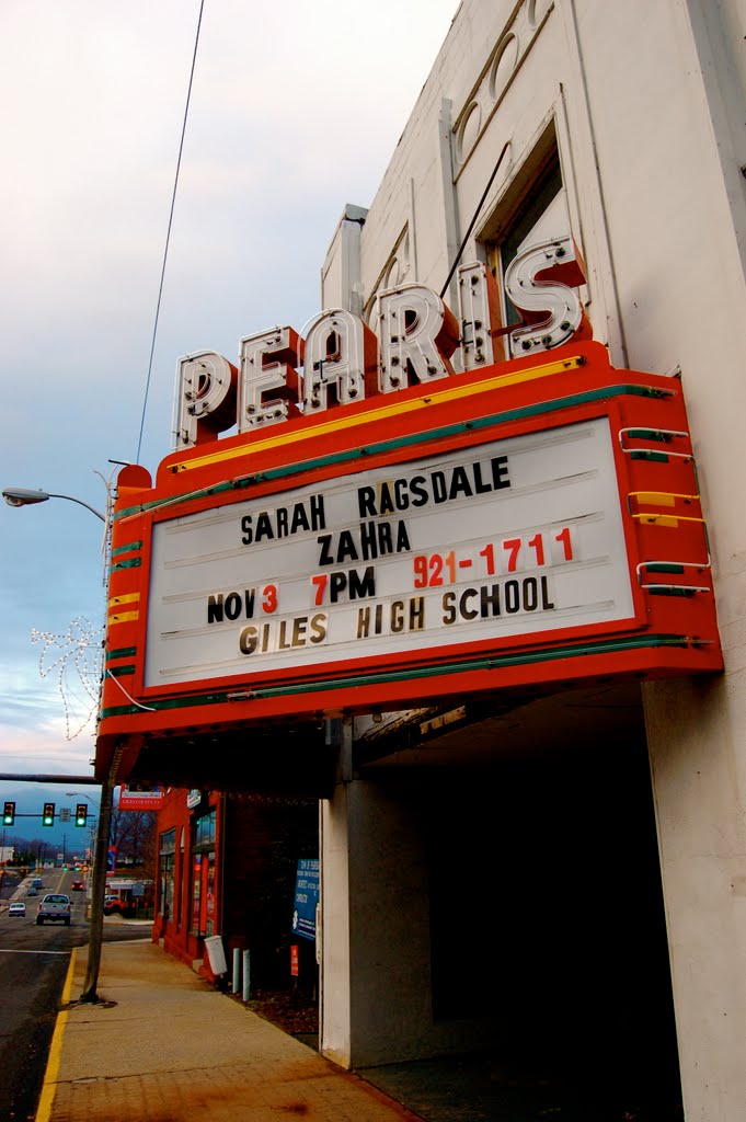 Cinema Marquee in Pearisburg by Taber Andrew Bain