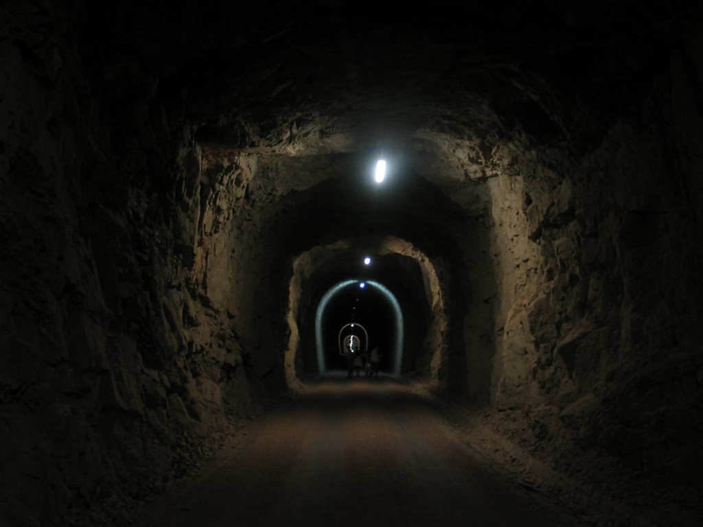 Túnel de El Horcajo (1050 m de longitud) de la antigua vía estrecha Peñarroya-Puertollano by Antonio M Cabrera