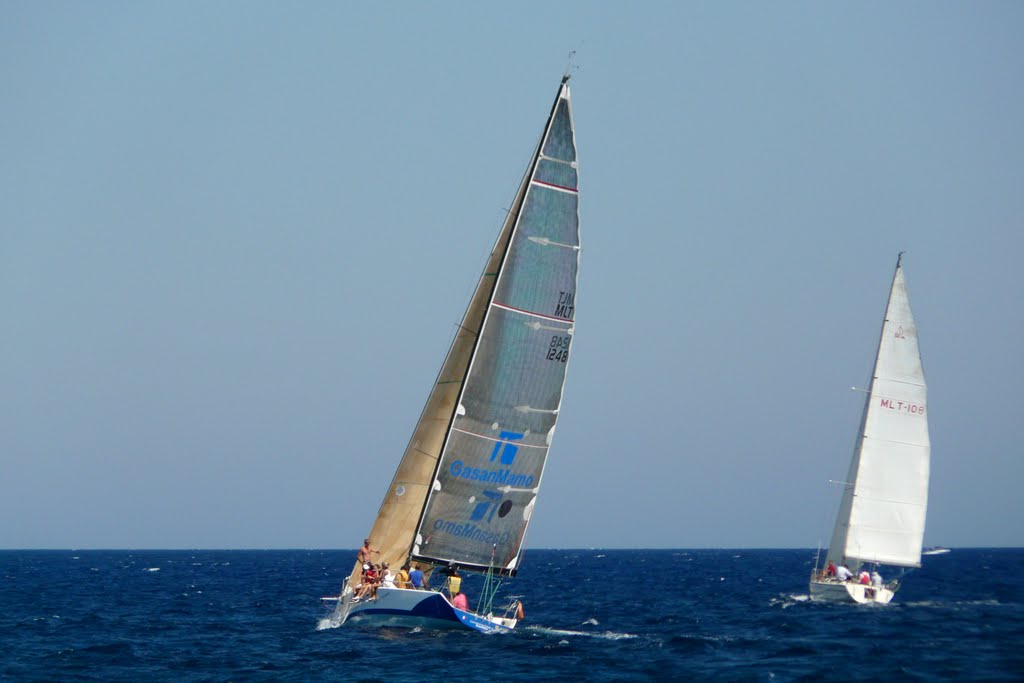 Malta - 'Comanche Raider II' racing in the Comino Channel - 28 Aug 10 by Adrian Allain