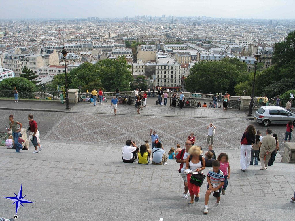 Paris18-ParisFromSacreCoeur (170°) by Roland Dittl