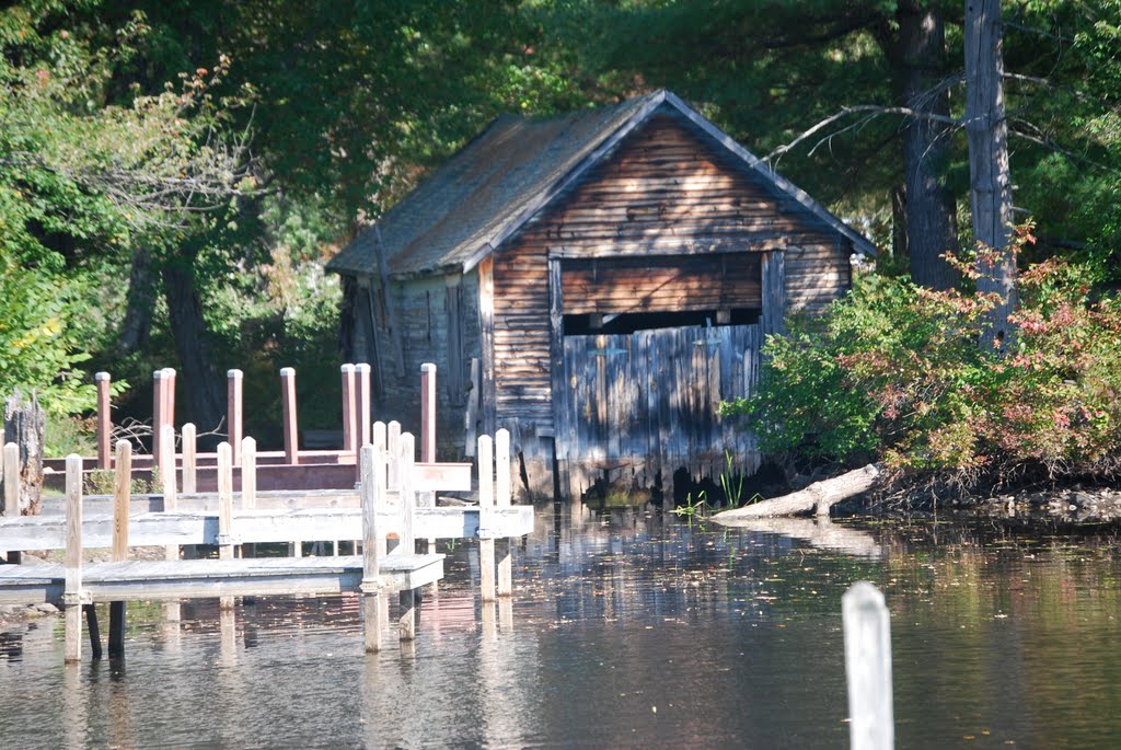 Old Boat House by Robert Pelkie