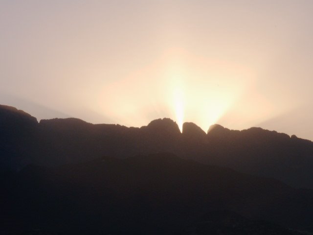 La Sierra Madre Al Atardecer, Vista Del Cerro De La Silla by Sergio Salazar S.