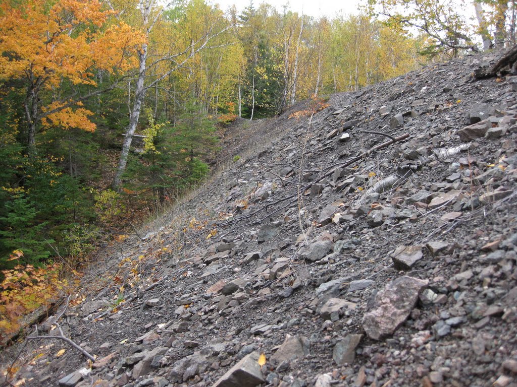 Steepness of Rock Pile at Copper Falls by FearTheNoFear