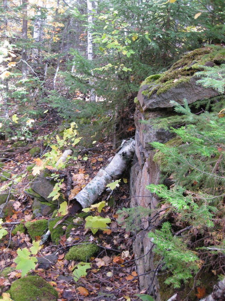 Foundation Next to Smoke Stack at Copper Falls by FearTheNoFear