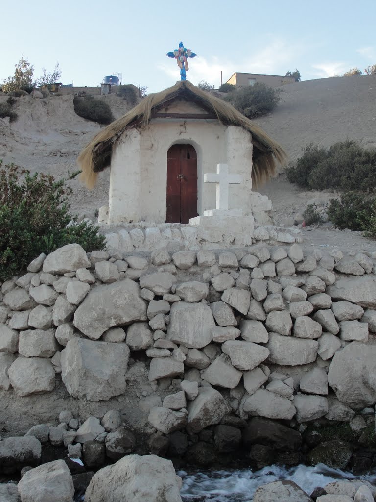 Pequeña Capilla Católica a la entrada del poblado de Putre, Provincia de Parinacota. Chile. by Elias Munoz