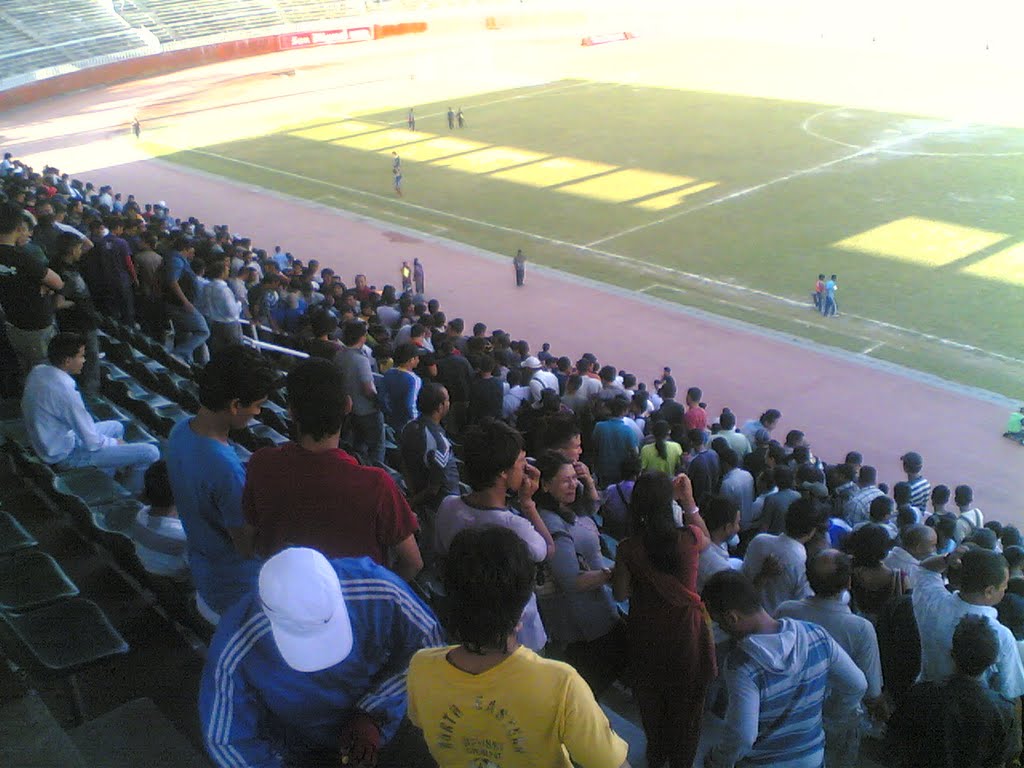 VIEWER of football match at the rangasala kathmandu nepal by NIRAN BISTAbistan