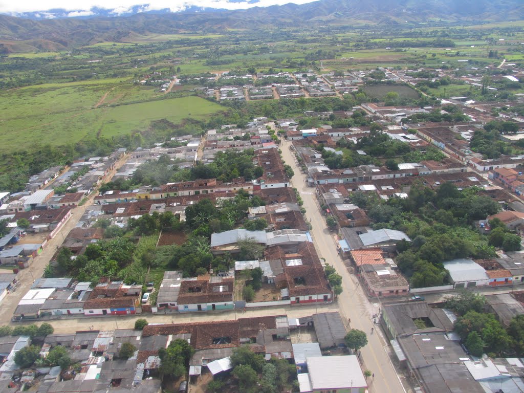 Vista aérea de un sector de Ábrego by JaimeClaro