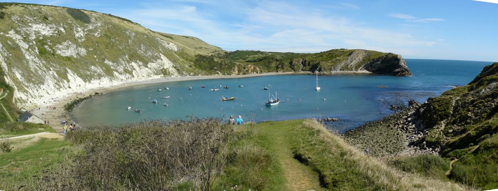 Lulworth Cove Panorama by Bazliteyear