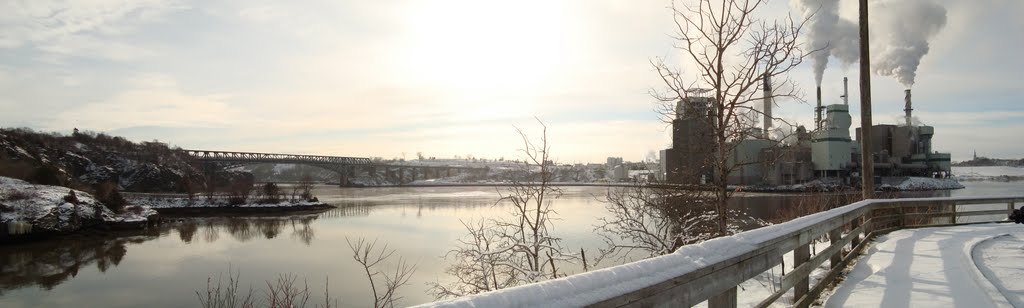 Panorama of fallsview, Saint John, NB, Canada by zic-zac