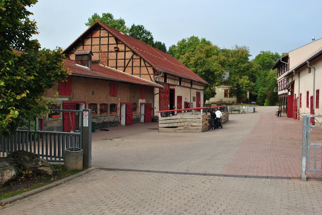 Bauernhäuser im Erfurter Zoo by Grundilein