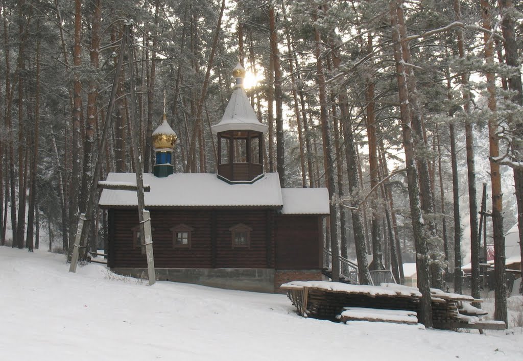 A chapel in Chemal (January 2010) by Andrey Rogozhnikov