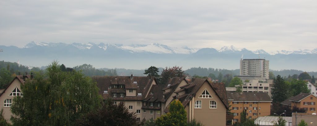 Alps, view from Wetzikon by Bazilide