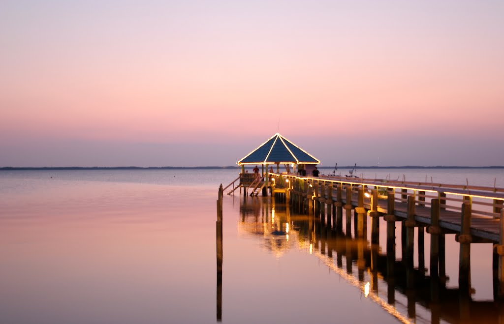 Pier at Fishbone's Grill in Duck, NC by marek_roz