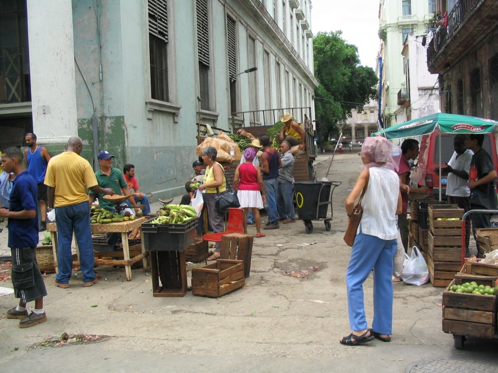 Mercato per le strade de L'Avana by riccardo lapucci