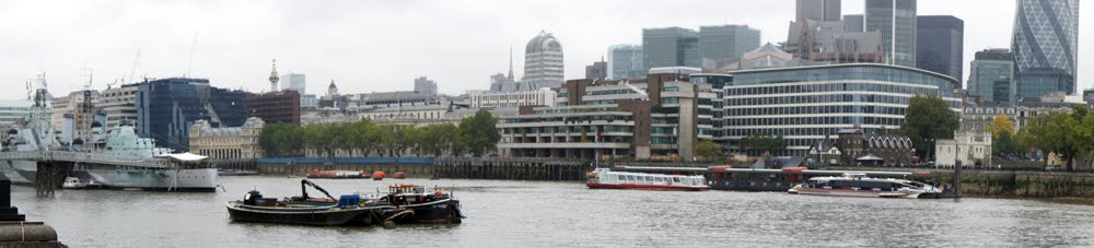 River Thames panoramic view (3) by Peter Horrex