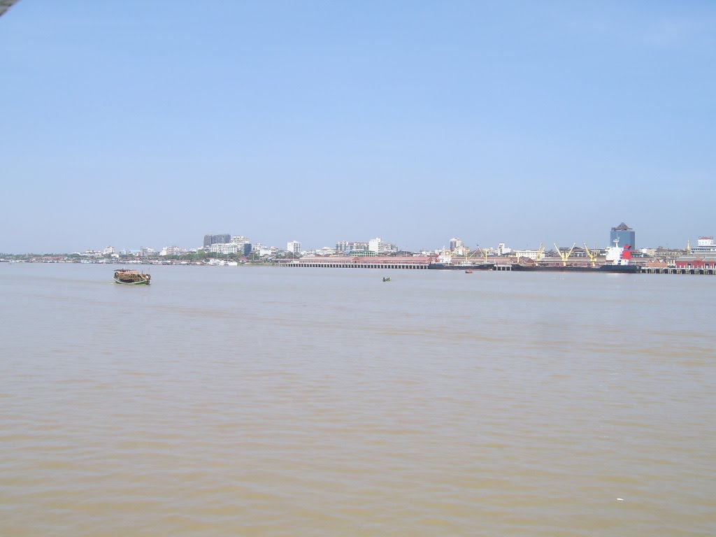 Yangon from Dala by Patrick Ourdi