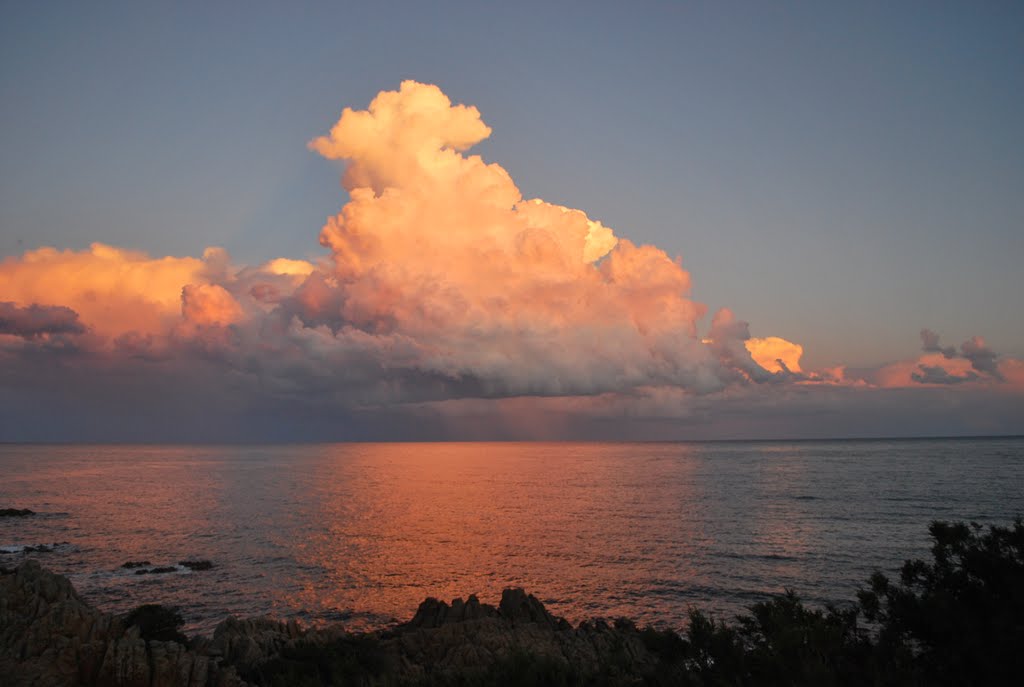 Tramonto vicino al faro Sunset near the lighthouse 3 Capo Comino by krokkas