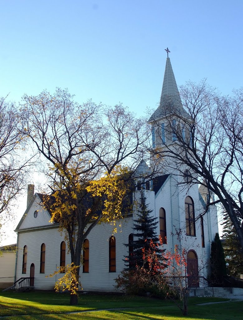 A Church in St. Adolphe, Winnipeg by R. Halim