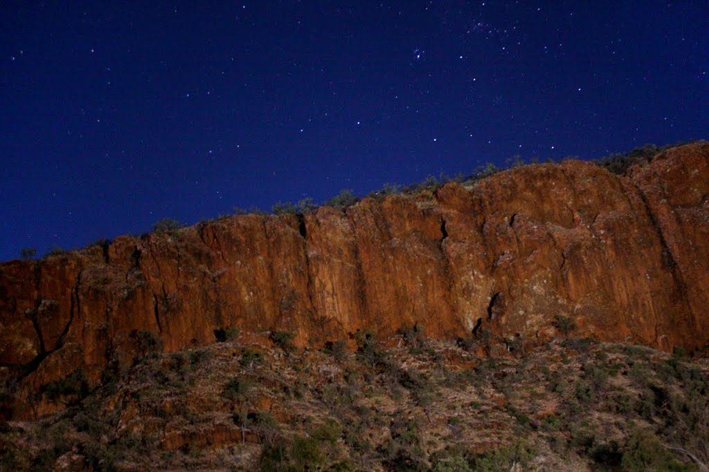 Glen Helen Gorge By Night by skadieverwinter