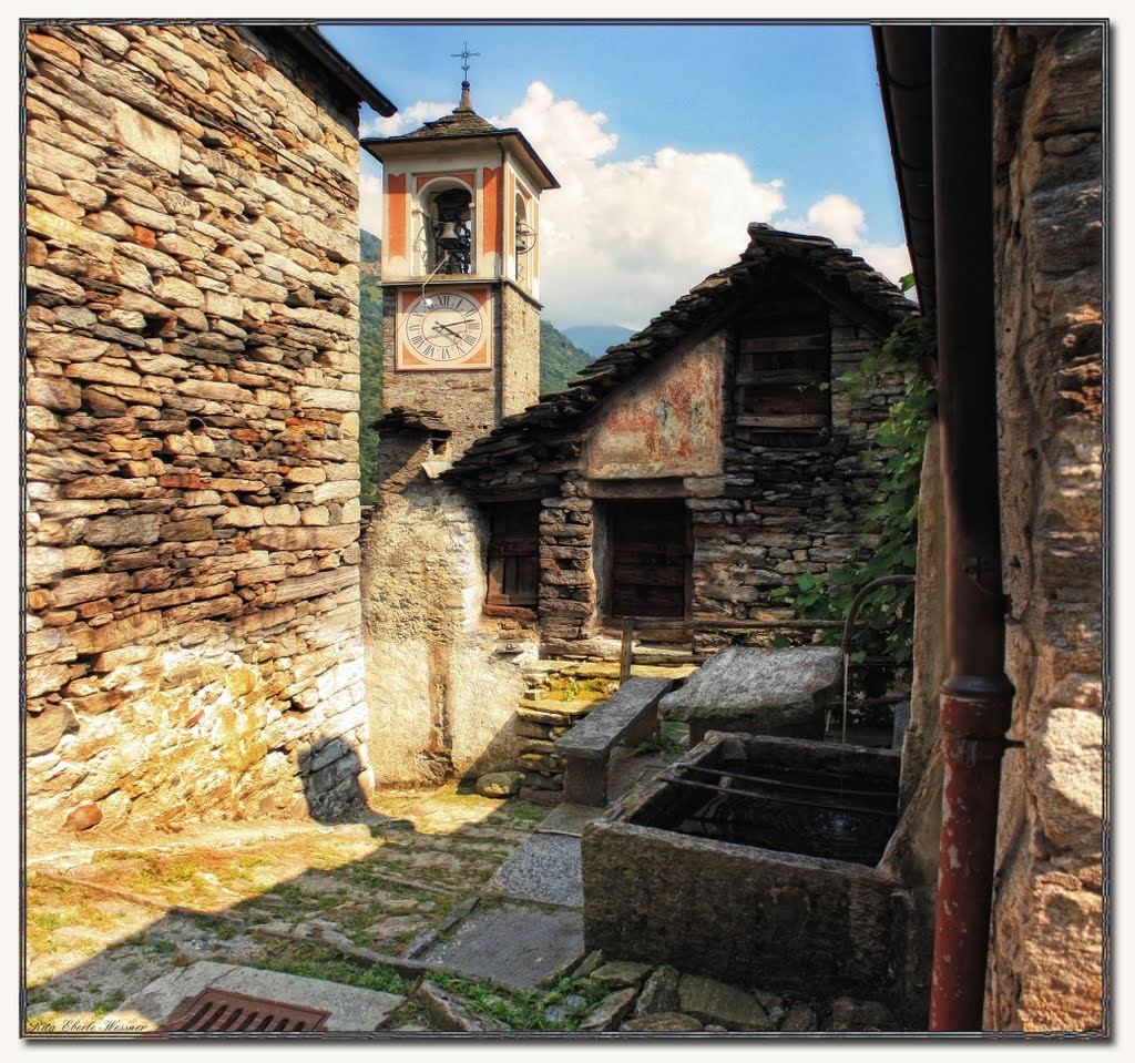 Corippo, Valle Verzasca by Rita Eberle-Wessner