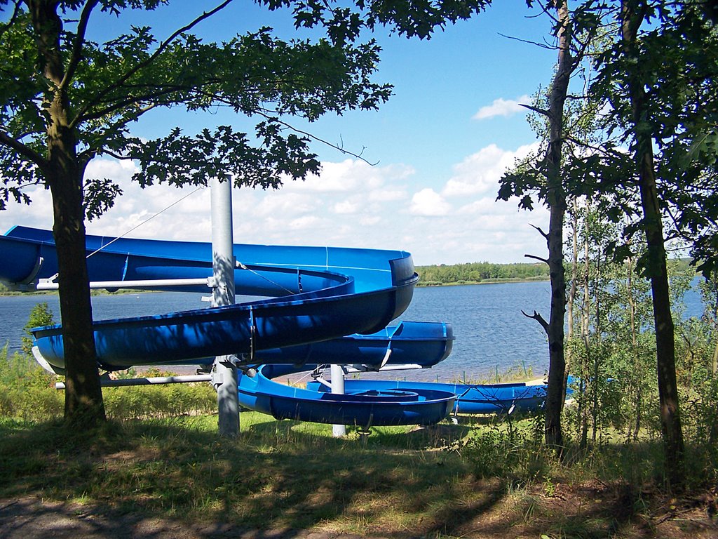 Senftenberger See, Großkoschen, Familienpark, Rutsche by Dietmar Vettin