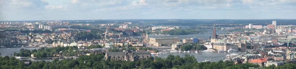 View from TV tower Kaknästornet, Stockholm by LiborM.net