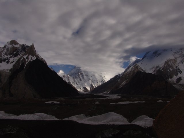 K2 from Vigne Glacier by Marc Ewert