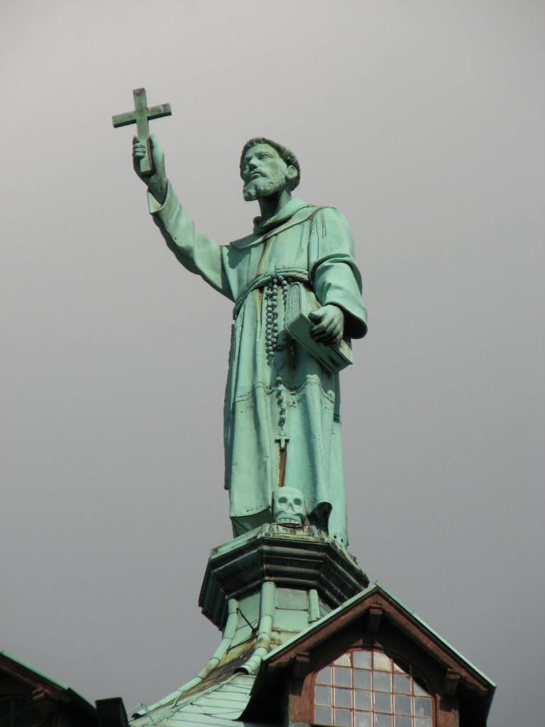 Katowice Panewniki, Franciscan Monastery - Statue of St. Francis of Assisi by Abraham ofm