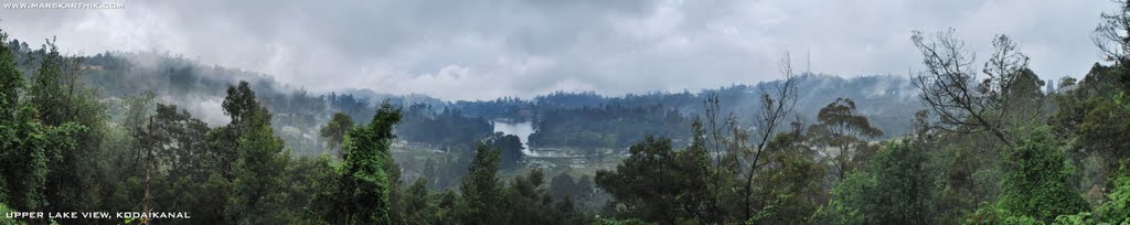 Panoramo shot of Upper Lake View, Kodaikanal by marskarthik