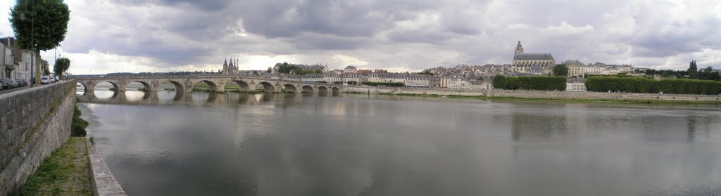 Panorama of Blois and Loire by elpoyo