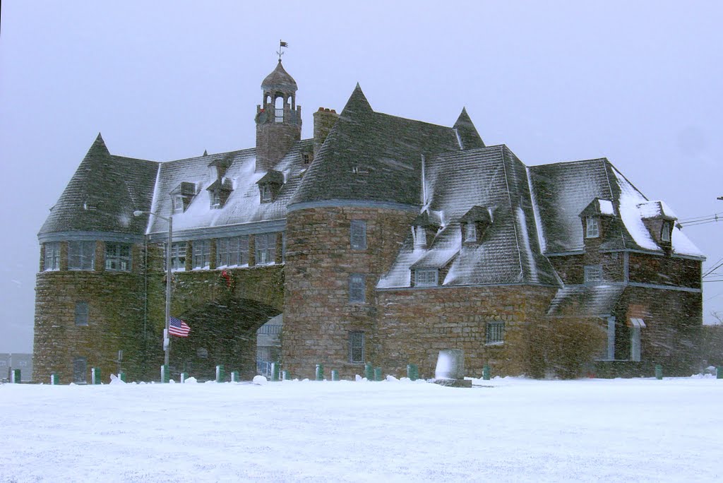 Narragansett Towers, Snowstorm by sean donahue