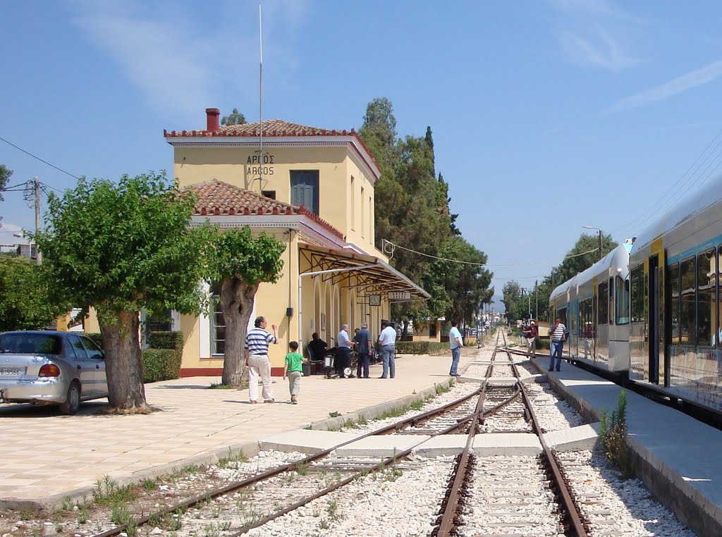 ARGOS STATION ,RAILWAY LINE KORINTHOS-TRIPOLI by george giannopoulos