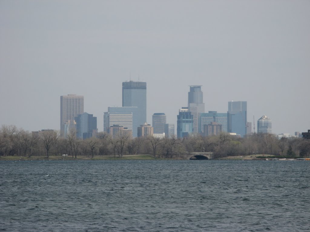 Apr 2007 - Minneapolis, Minnesota. Downtown from Lake Calhoun. by BRIAN ZINNEL