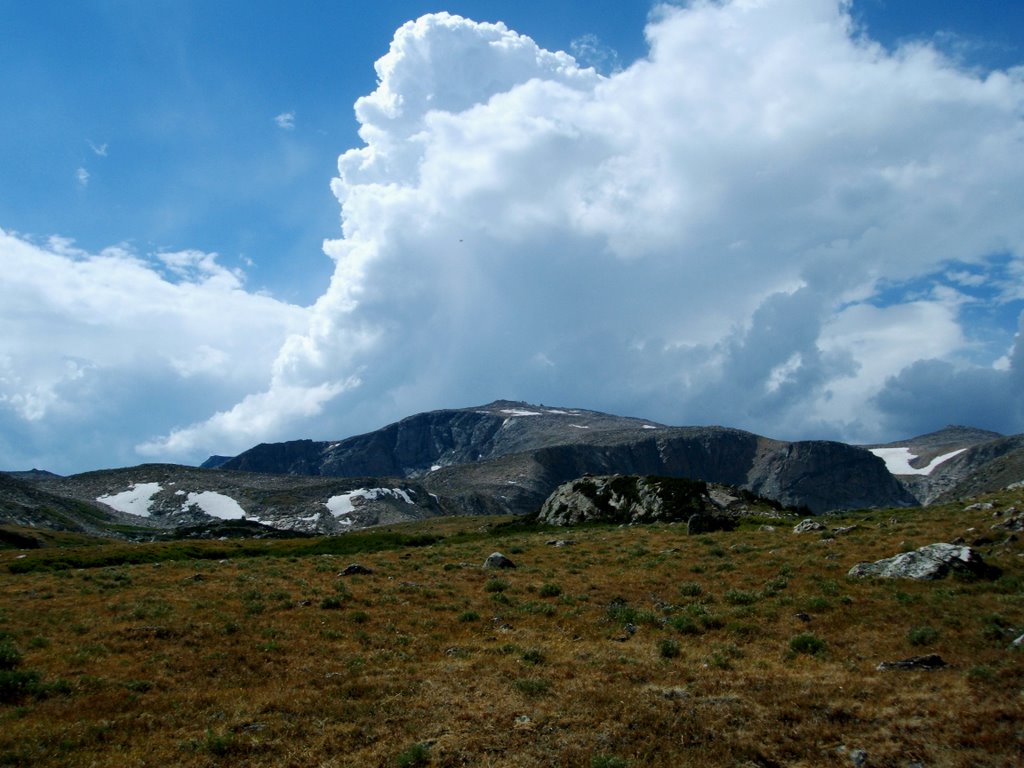 Thunderhead over Mt Rearguard - Absaroka-Beartooth Wilderness by walkaboutwest