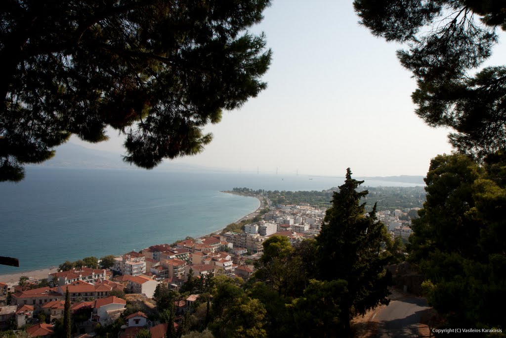 View from the fortress of Naupactus, Aetolia-Acarnania, Greece. by pugaccro